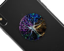 Inverted Abstract Colorful WaterColor Vivid Tree - Skin Kit for PopSockets and other Smartphone Extendable Grips & Stands