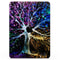 Inverted Abstract Colorful WaterColor Vivid Tree - Full Body Skin Decal for the Apple iPad Pro 12.9", 11", 10.5", 9.7", Air or Mini (All Models Available)