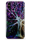 Inverted Abstract Colorful WaterColor Vivid Tree - iPhone X Clipit Case