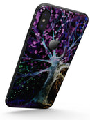 Inverted Abstract Colorful WaterColor Vivid Tree - iPhone X Skin-Kit