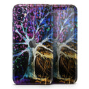 Inverted Abstract Colorful WaterColor Vivid Tree - Vinyl Skin Wrap for iPhone 17 Pro Max, 17 Pro, 17 Air, 17, 16 & All Models — Soft Matte or Ultra Gloss