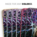 Inverted Abstract Colorful WaterColor Vivid Tree - Vinyl Skin Wrap for iPhone 17 Pro Max, 17 Pro, 17 Air, 17, 16 & All Models — Soft Matte or Ultra Gloss