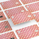 Inverted Pink and White Ovals Pattern - Premium Protective Decal Skin-Kit for the Apple Credit Card