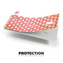 Inverted Pink and White Ovals Pattern - Premium Protective Decal Skin-Kit for the Apple Credit Card