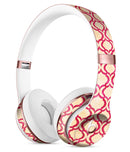 Inverted Pink and White Ovals Pattern Full-Body Skin Kit for the Beats by Dre Solo 3 Wireless Headphones