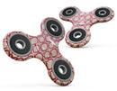 Inverted Pink and White Ovals Pattern Full-Body Fidget Spinner Skin-Kit