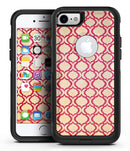 Inverted Pink and White Ovals Pattern - iPhone 7 or 8 OtterBox Case & Skin Kits