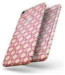 Inverted Pink and White Ovals Pattern - Skin-kit for the iPhone 8 or 8 Plus