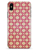Inverted Pink and White Ovals Pattern - iPhone X Clipit Case