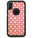 Inverted Pink and White Ovals Pattern - iPhone X OtterBox Case & Skin Kits