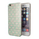 Inverted Teal Oval Pattern iPhone 6/6s or 6/6s Plus 2-Piece Hybrid INK-Fuzed Case