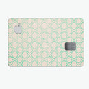 Inverted Teal Oval Pattern - Premium Protective Decal Skin-Kit for the Apple Credit Card