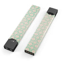 Inverted Teal Oval Pattern - Premium Decal Protective Skin-Wrap Sticker compatible with the Juul Labs vaping device