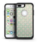 Inverted Teal Oval Pattern - iPhone 7 or 7 Plus Commuter Case Skin Kit