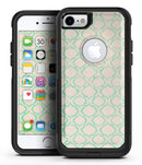 Inverted Teal Oval Pattern - iPhone 7 or 8 OtterBox Case & Skin Kits