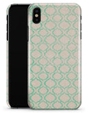 Inverted Teal Oval Pattern - iPhone X Clipit Case