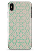 Inverted Teal Oval Pattern - iPhone X Clipit Case