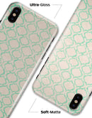 Inverted Teal Oval Pattern - iPhone X Clipit Case