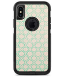 Inverted Teal Oval Pattern - iPhone X OtterBox Case & Skin Kits