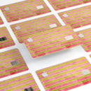 Inverted Yellow and Red Verticle Stripes - Premium Protective Decal Skin-Kit for the Apple Credit Card