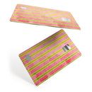 Inverted Yellow and Red Verticle Stripes - Premium Protective Decal Skin-Kit for the Apple Credit Card