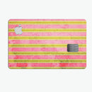 Inverted Yellow and Red Verticle Stripes - Premium Protective Decal Skin-Kit for the Apple Credit Card