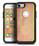 Inverted Yellow and Red Verticle Stripes - iPhone 7 or 8 OtterBox Case & Skin Kits