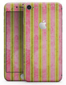 Inverted Yellow and Red Verticle Stripes - Skin-kit for the iPhone 8 or 8 Plus