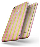 Inverted Yellow and Red Verticle Stripes - Skin-kit for the iPhone 8 or 8 Plus