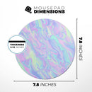 Iridescent Dahlia v1// WaterProof Rubber Foam Backed Anti-Slip Mouse Pad for Home Work Office or Gaming Computer Desk