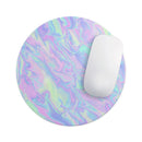 Iridescent Dahlia v1// WaterProof Rubber Foam Backed Anti-Slip Mouse Pad for Home Work Office or Gaming Computer Desk