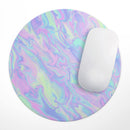 Iridescent Dahlia v1// WaterProof Rubber Foam Backed Anti-Slip Mouse Pad for Home Work Office or Gaming Computer Desk