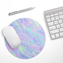 Iridescent Dahlia v1// WaterProof Rubber Foam Backed Anti-Slip Mouse Pad for Home Work Office or Gaming Computer Desk
