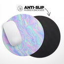 Iridescent Dahlia v1// WaterProof Rubber Foam Backed Anti-Slip Mouse Pad for Home Work Office or Gaming Computer Desk