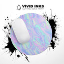 Iridescent Dahlia v1// WaterProof Rubber Foam Backed Anti-Slip Mouse Pad for Home Work Office or Gaming Computer Desk