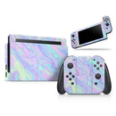 Iridescent Dahlia v1 // Skin Decal Wrap Kit for Nintendo Switch Console & Dock, Joy-Cons, Pro Controller, Lite, 3DS XL, 2DS XL, DSi, or Wii - Vinyl Skin Wrap for Nintendo Switch 2, OLED, Lite, Pro Controller, Wii & Classic Handhelds