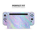 Iridescent Dahlia v1 // Skin Decal Wrap Kit for Nintendo Switch Console & Dock, Joy-Cons, Pro Controller, Lite, 3DS XL, 2DS XL, DSi, or Wii - Vinyl Skin Wrap for Nintendo Switch 2, OLED, Lite, Pro Controller, Wii & Classic Handhelds