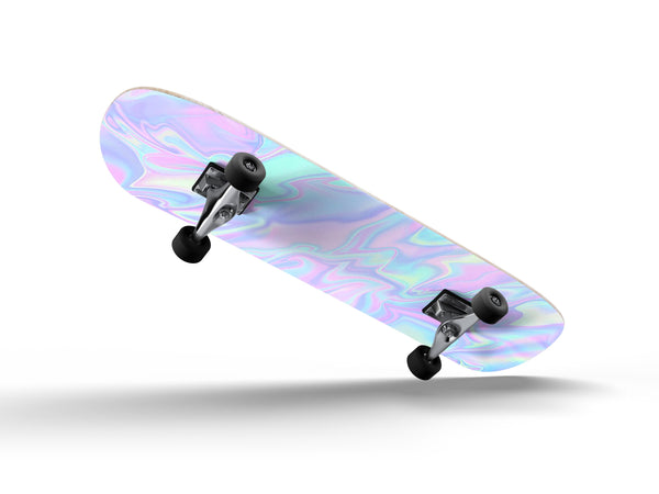 Iridescent Dahlia v1 - Full Body Skin Decal Wrap Kit for Skateboard Decks