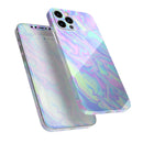 Iridescent Dahlia v1 // Full-Body Skin Decal Wrap Cover for Apple iPhone 15, 14, 13, Pro, Pro Max, Mini, XR, XS, SE (All Models)