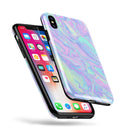 Iridescent Dahlia v1 - iPhone X Swappable Hybrid Case