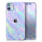 Iridescent Dahlia v1 - Skin-Kit compatible with the Apple iPhone 13, 13 Pro Max, 13 Mini, 13 Pro, iPhone 12, iPhone 11 (All iPhones Available)