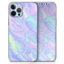 Iridescent Dahlia v1 // Full-Body Skin Decal Wrap Cover for Apple iPhone 15, 14, 13, Pro, Pro Max, Mini, XR, XS, SE (All Models)