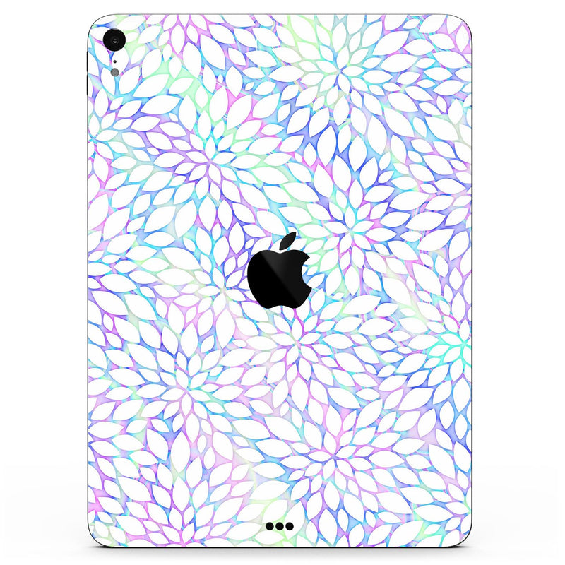 Iridescent Dahlia v2 - Full Body Skin Decal for the Apple iPad Pro 12.9", 11", 10.5", 9.7", Air or Mini (All Models Available)
