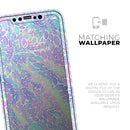 Iridescent Dahlia v3  - Protective Skin Wrap & Decal – Compatible with iPhone SE to iPhone 17 Pro Max (All Models)