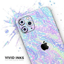 Iridescent Dahlia v3  - Protective Skin Wrap & Decal – Compatible with iPhone SE to iPhone 17 Pro Max (All Models)