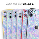 Iridescent Dahlia v3  - Protective Skin Wrap & Decal – Compatible with iPhone SE to iPhone 17 Pro Max (All Models)