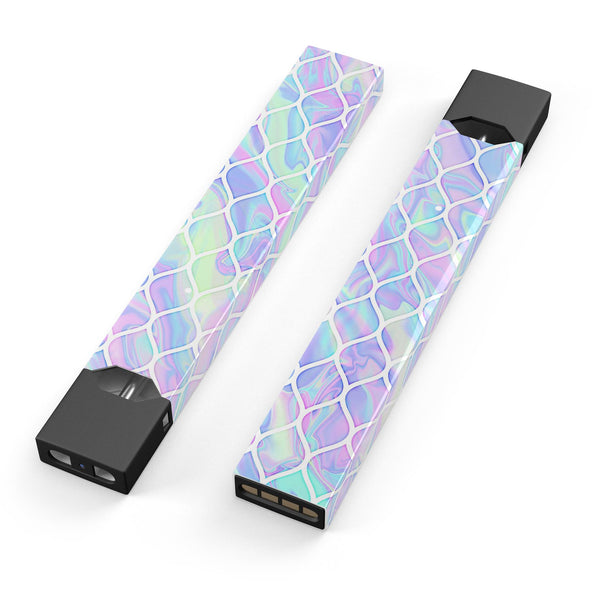 Iridescent Dahlia v4 - Premium Decal Protective Skin-Wrap Sticker compatible with the Juul Labs vaping device