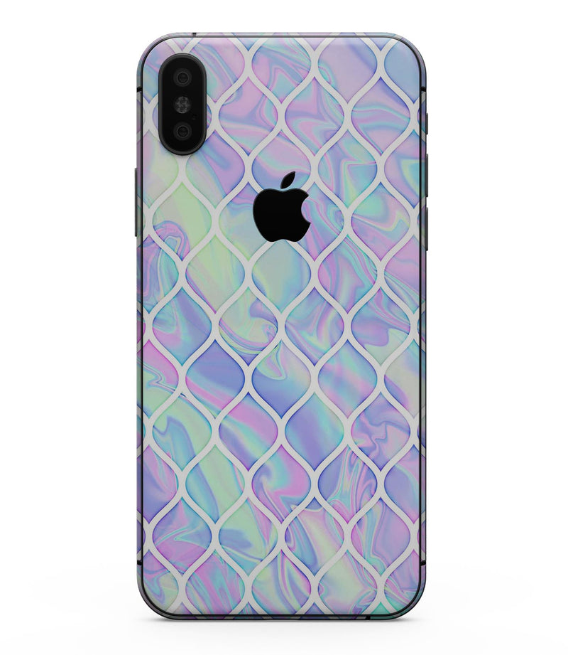 Iridescent Dahlia v4 - iPhone XS MAX, XS/X, 8/8+, 7/7+, 5/5S/SE Skin-Kit (All iPhones Available)