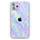Iridescent Dahlia v4  - Protective Skin Wrap & Decal – Compatible with iPhone SE to iPhone 17 Pro Max (All Models)