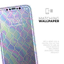 Iridescent Dahlia v4  - Protective Skin Wrap & Decal – Compatible with iPhone SE to iPhone 17 Pro Max (All Models)